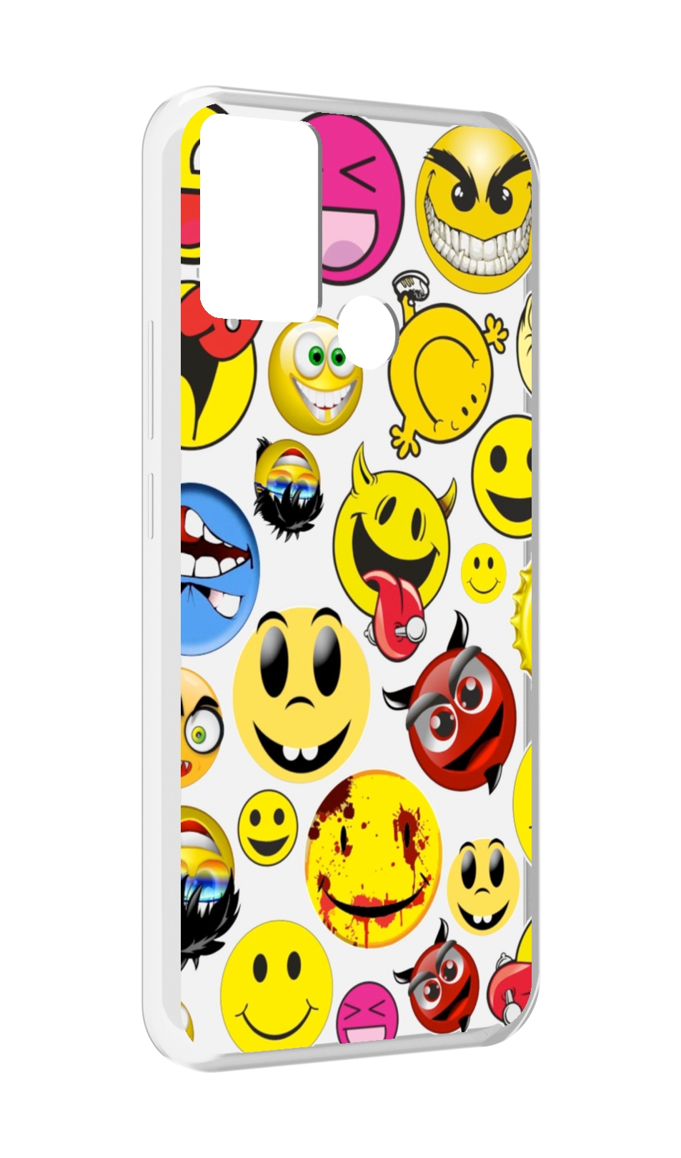 

Чехол MyPads Смайлики для Infinix Hot 11 Play, Прозрачный, Tocco