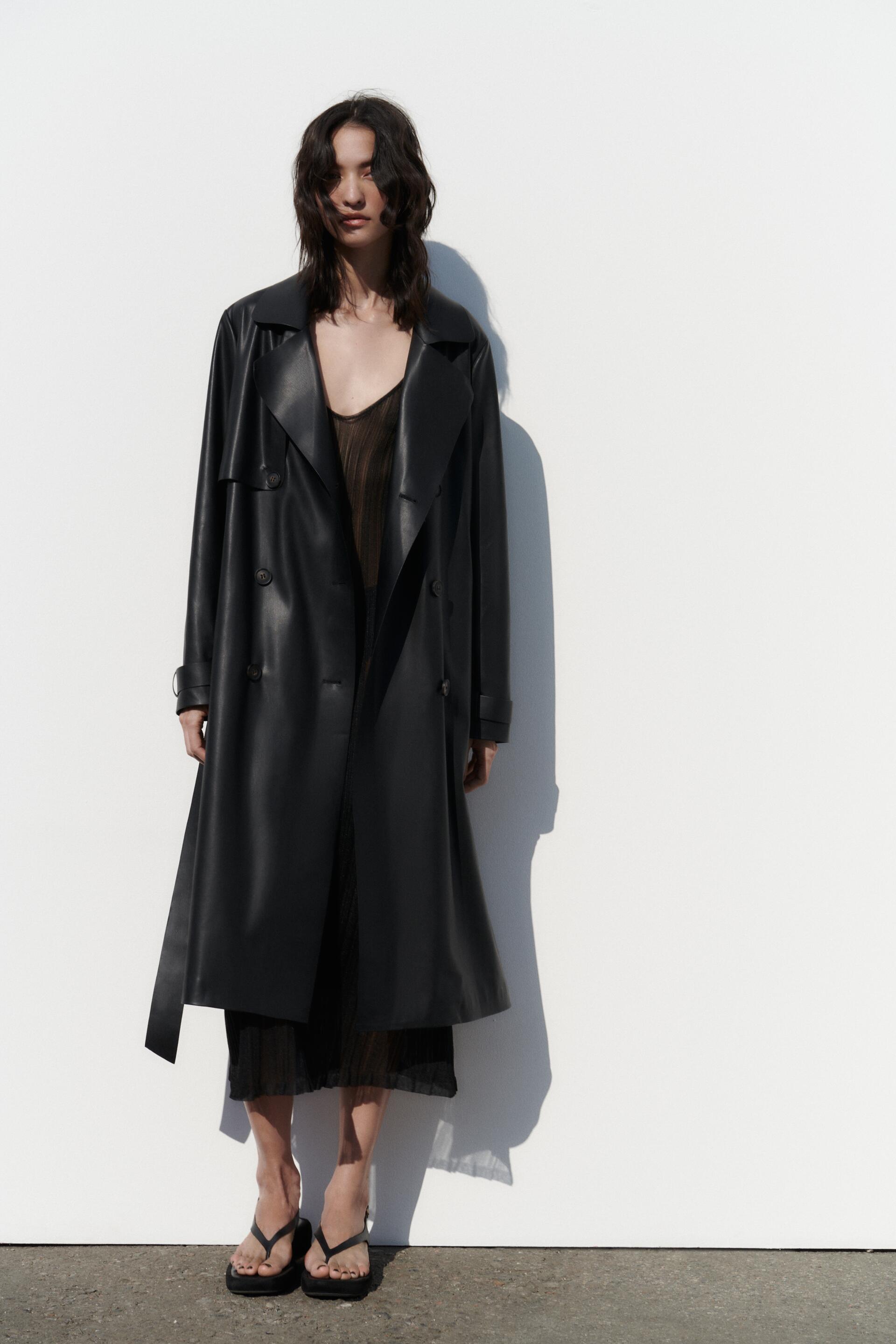 

Плащ женский ZARA 03046068 черный XS (доставка из-за рубежа), 03046068