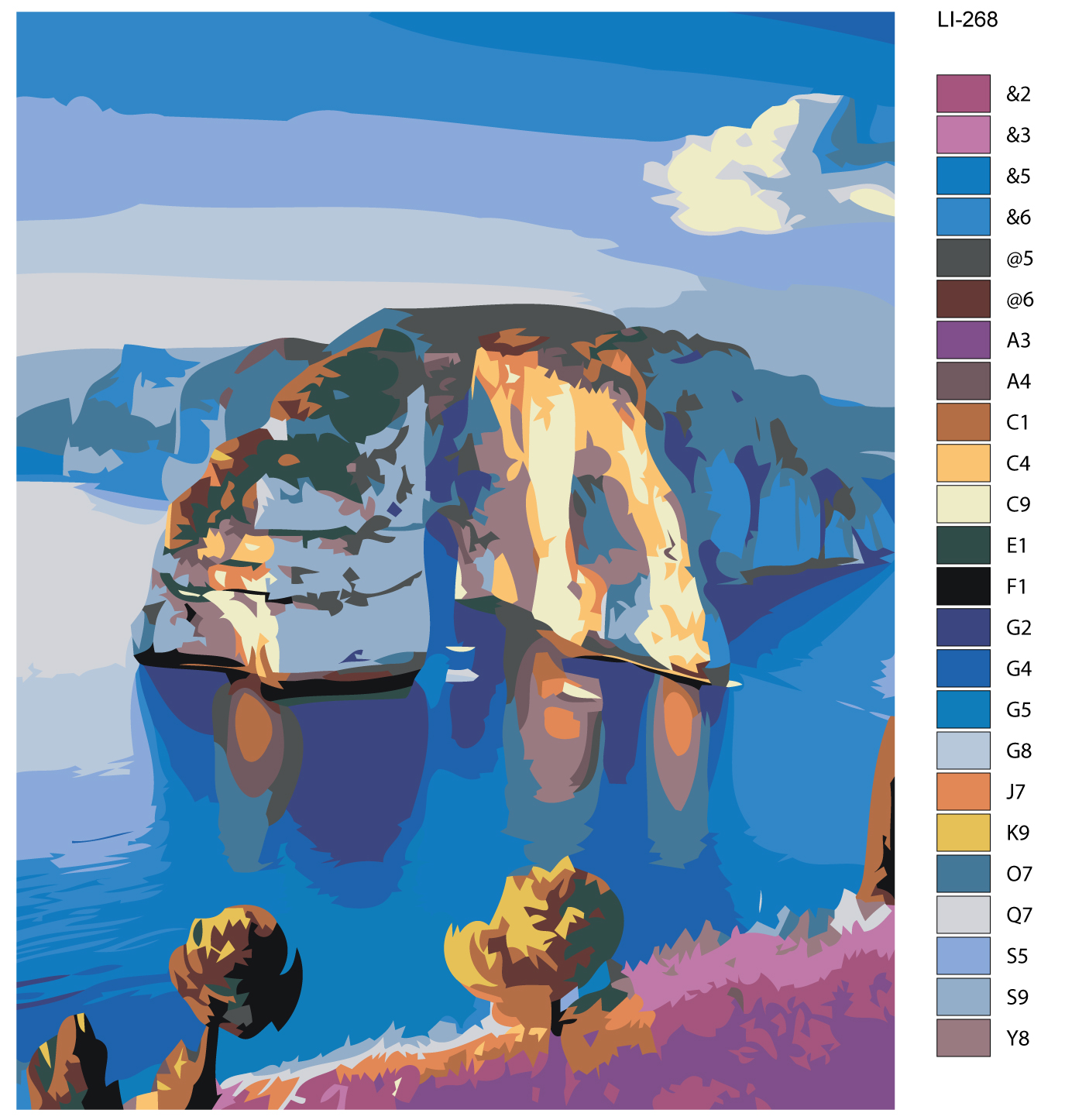 

Картина по номерам,"Живопись по номерам",80 x 100, LI-268, LI-268