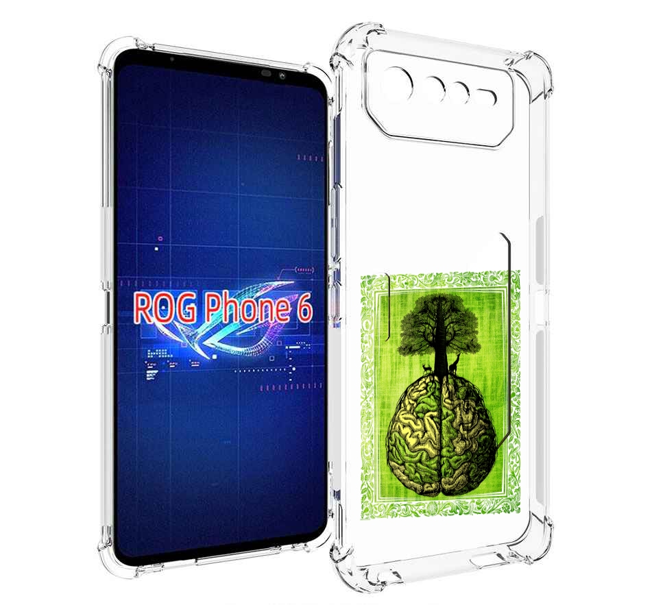 

Чехол MyPads абстракция здоровый мозг для Asus ROG Phone 6, Прозрачный, Tocco