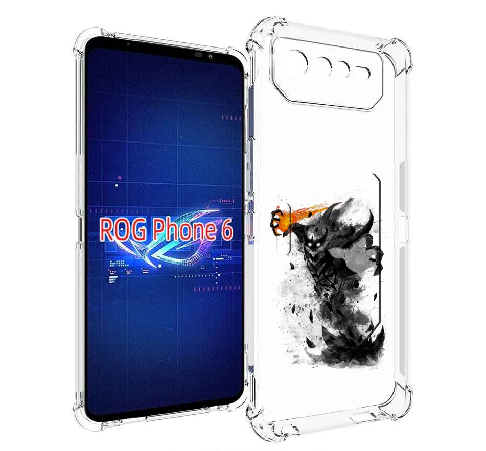 

Чехол MyPads nevermore черно белый для Asus ROG Phone 6, Прозрачный, Tocco