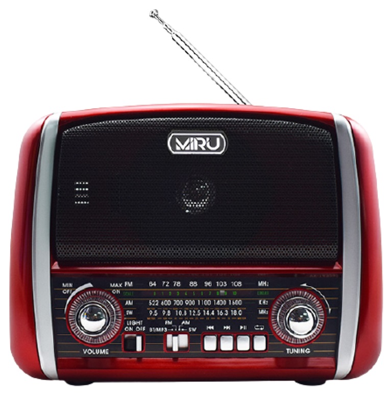 

Портативный радиоприемник MIRU SR-1025 Red, Красный, SR-1025