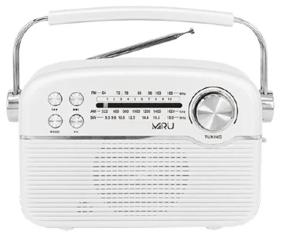 

Портативный радиоприемник MIRU SR-1024 White, Белый, SR-1024