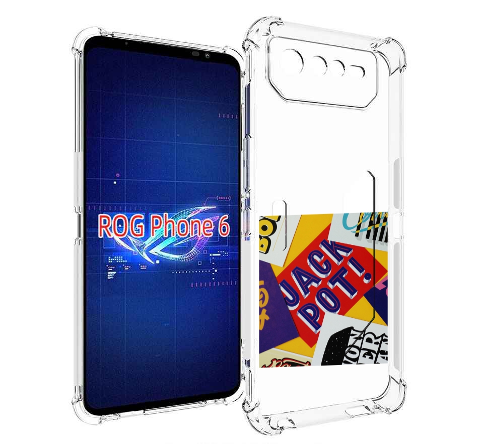 

Чехол MyPads джекпот для Asus ROG Phone 6, Прозрачный, Tocco