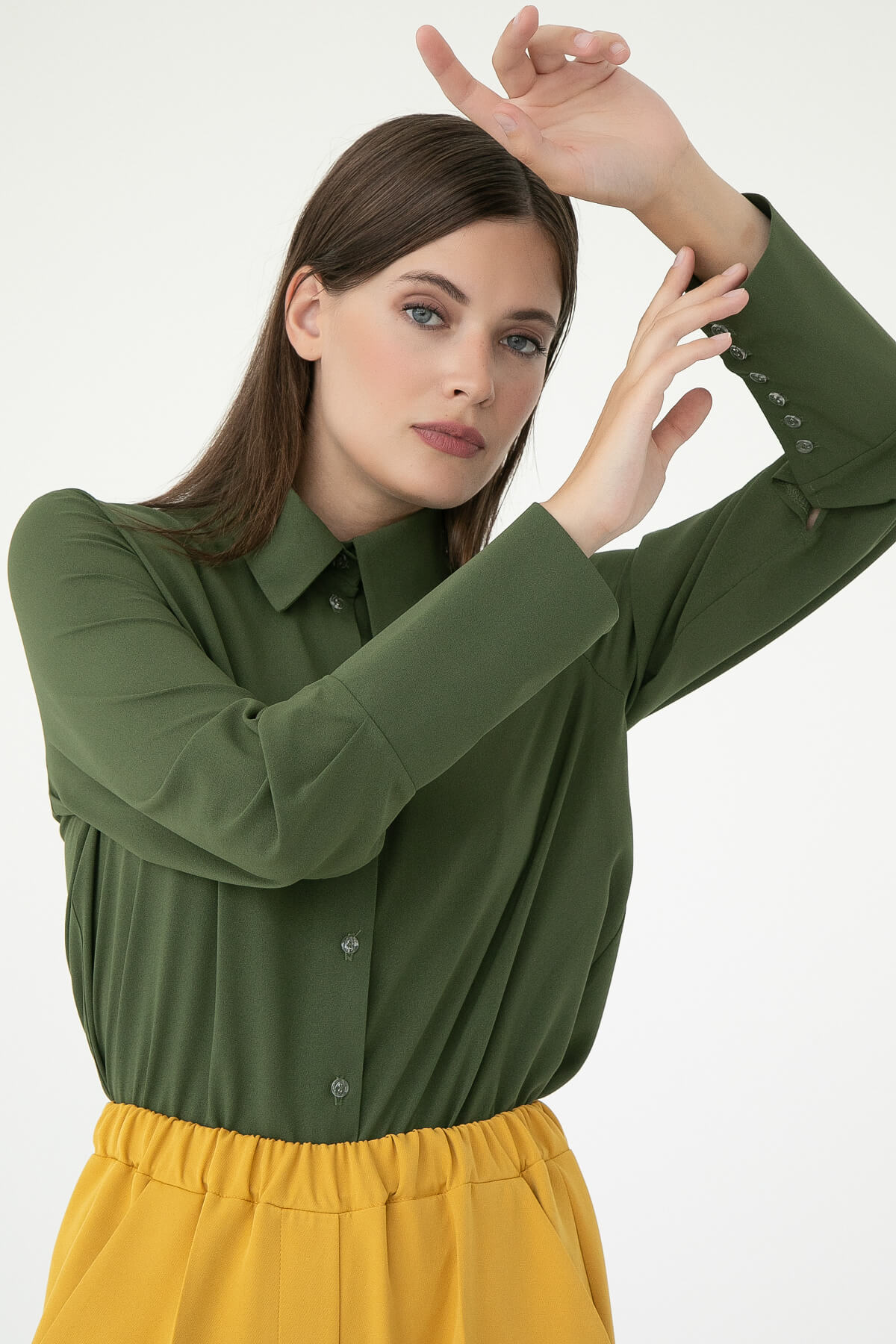 

Блуза женская LT Collection Вернисаж хаки 50 RU, Вернисаж