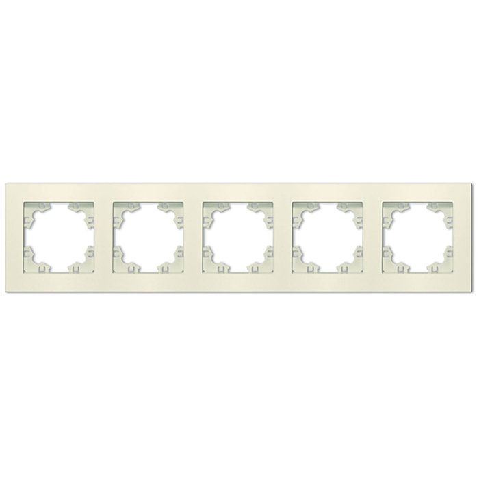 

Рамка 5-м Афина универс. сл. кость (ivory) Universal A1042-I, Бежевый