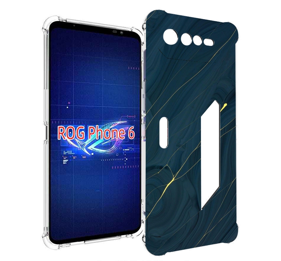 

Чехол MyPads дерево с золотыми трещинами для Asus ROG Phone 6, Прозрачный, Tocco