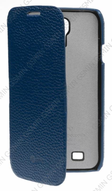 фото Чехол для samsung galaxy s4 (i9500) sipo premium leather case (синий)