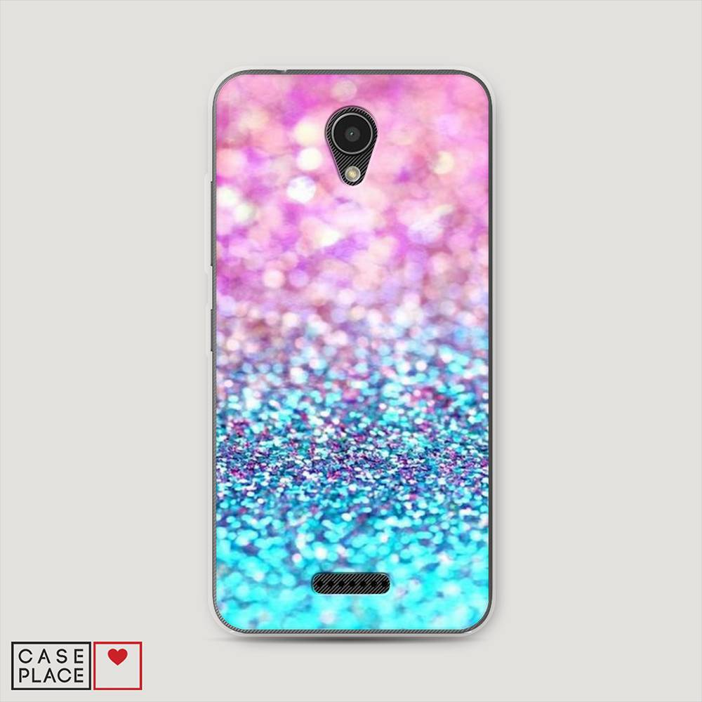 

Чехол Awog "Розово-голубые глиттеры рисунок" для Lenovo Vibe B
