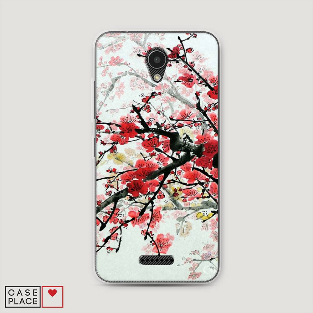 

Чехол Awog на Lenovo Vibe B / Леново Vibe B "Сакура", 112450-4
