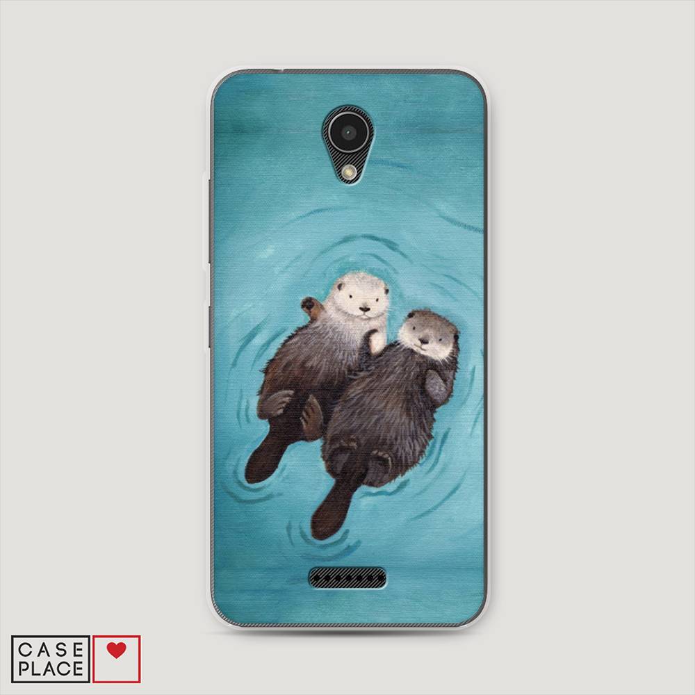 

Чехол Awog на Lenovo Vibe B / Леново Vibe B "Парочка бобров", 112450-10