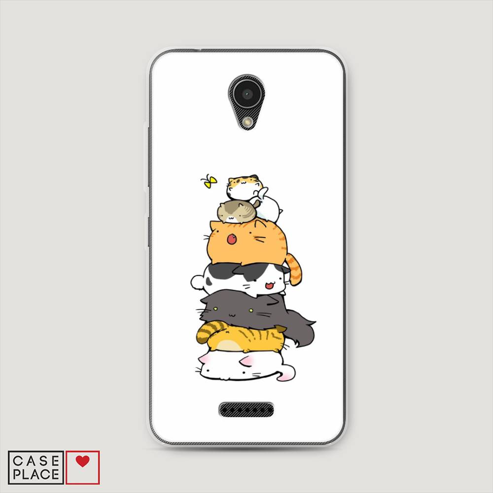 

Чехол Awog на Lenovo Vibe B / Леново Vibe B "Бутерброд из котиков", 112450-10