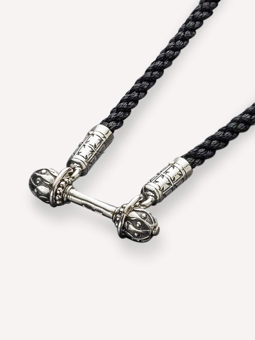 

Шнурок из серебра/шелка 55 см Ангельская925 b-c-010, b-c-010