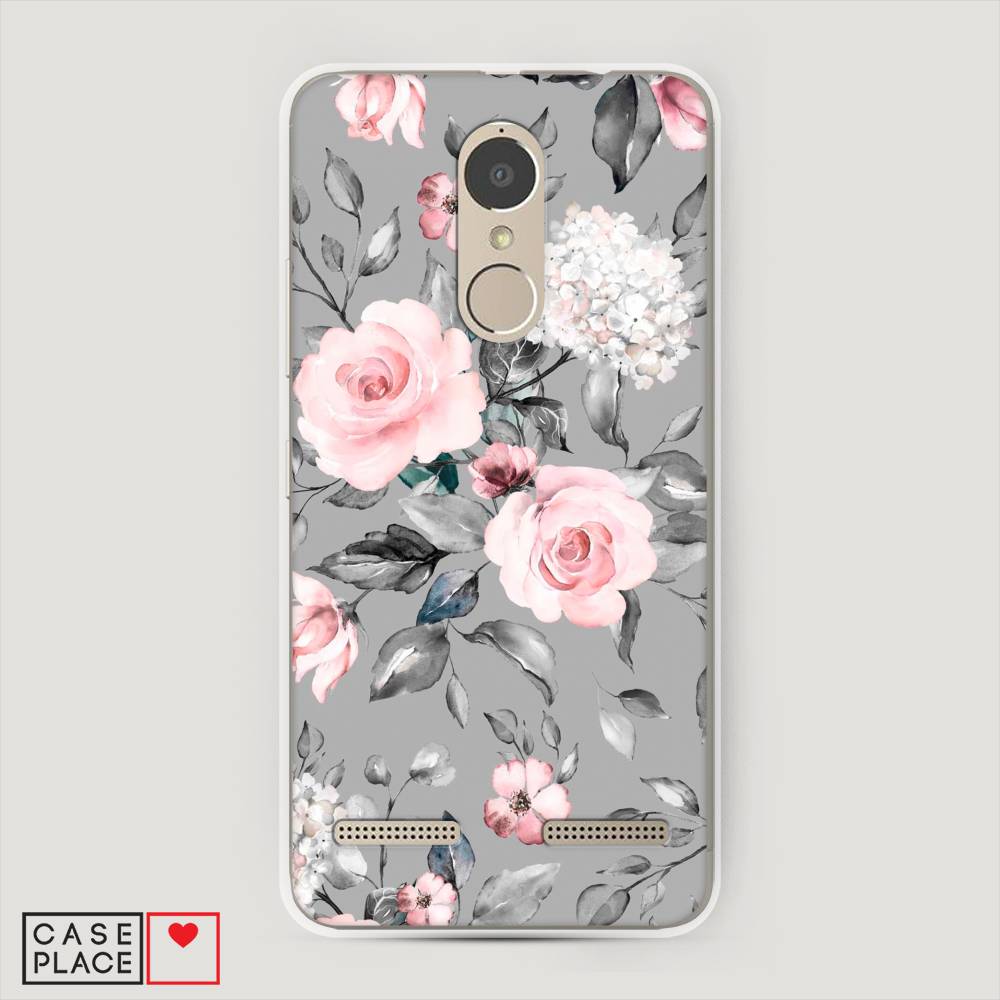 

Чехол Awog "Розы на сером" для Lenovo K6 Power, 112350-8
