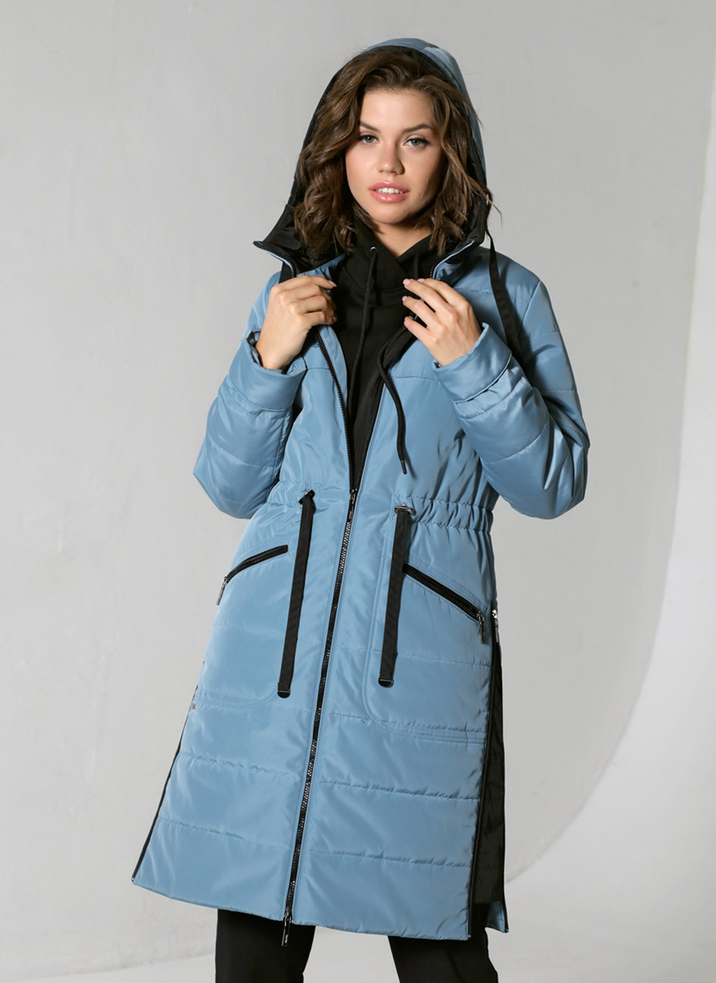 

Пальто женское Каляев 63475 голубое 58 RU, 63475