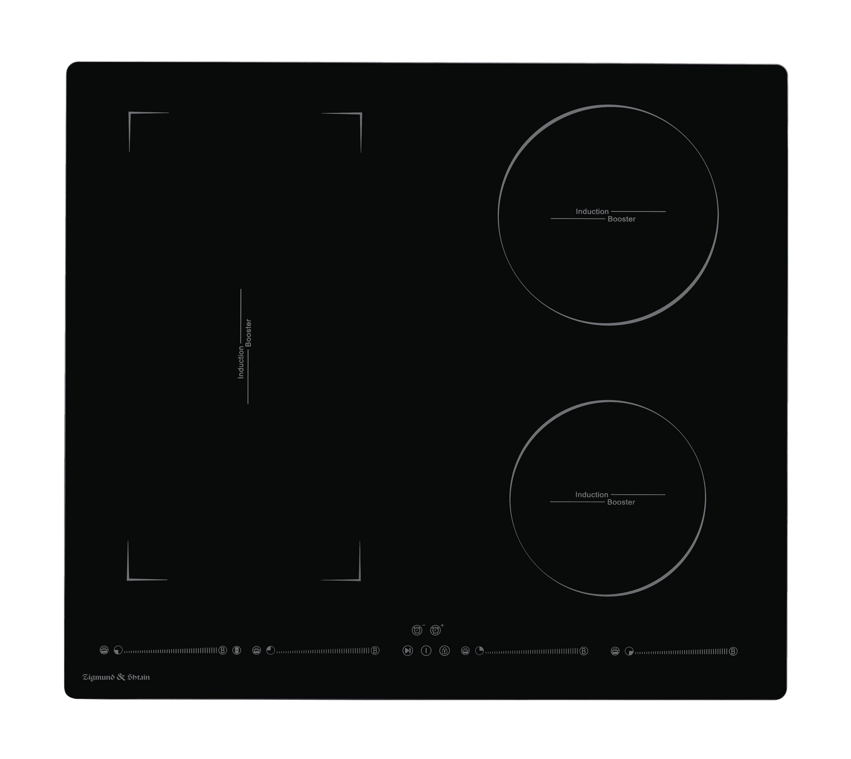 фото Встраиваемая варочная панель индукционная zigmund & shtain cis 032.60 bx черный