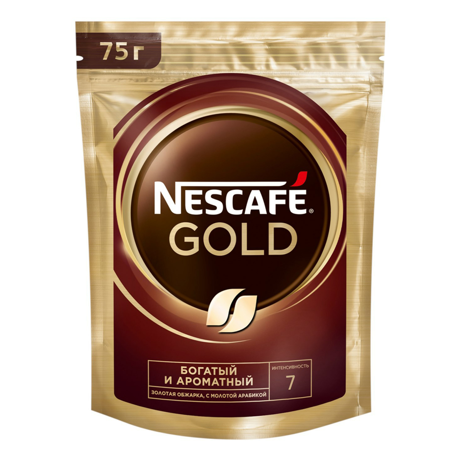 Кофе Nescafe Gold 100% растворимый сублимированный 75 г