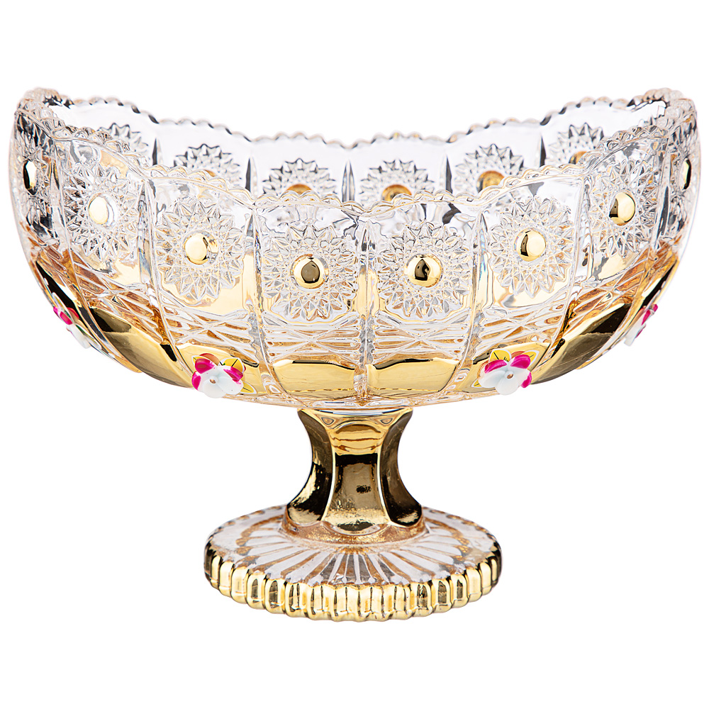 

Конфетница "Lefard gold glass" 15,5x9 см. высота 11 см. Lefard_195-169, 195-169