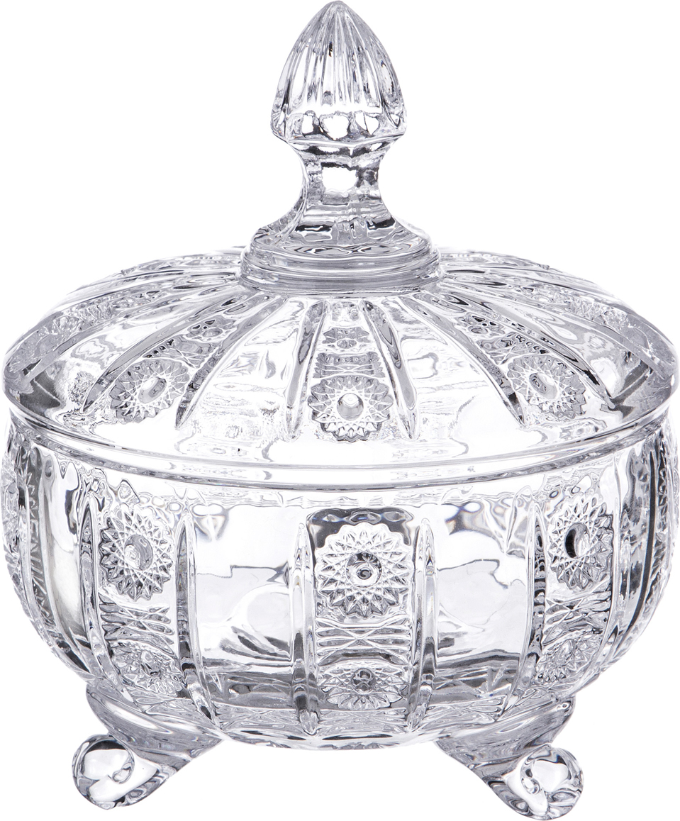 

Конфетница с крышкой "Muza crystal" диаметр 12 см высота 14 см Lefard_195-116, 195-116