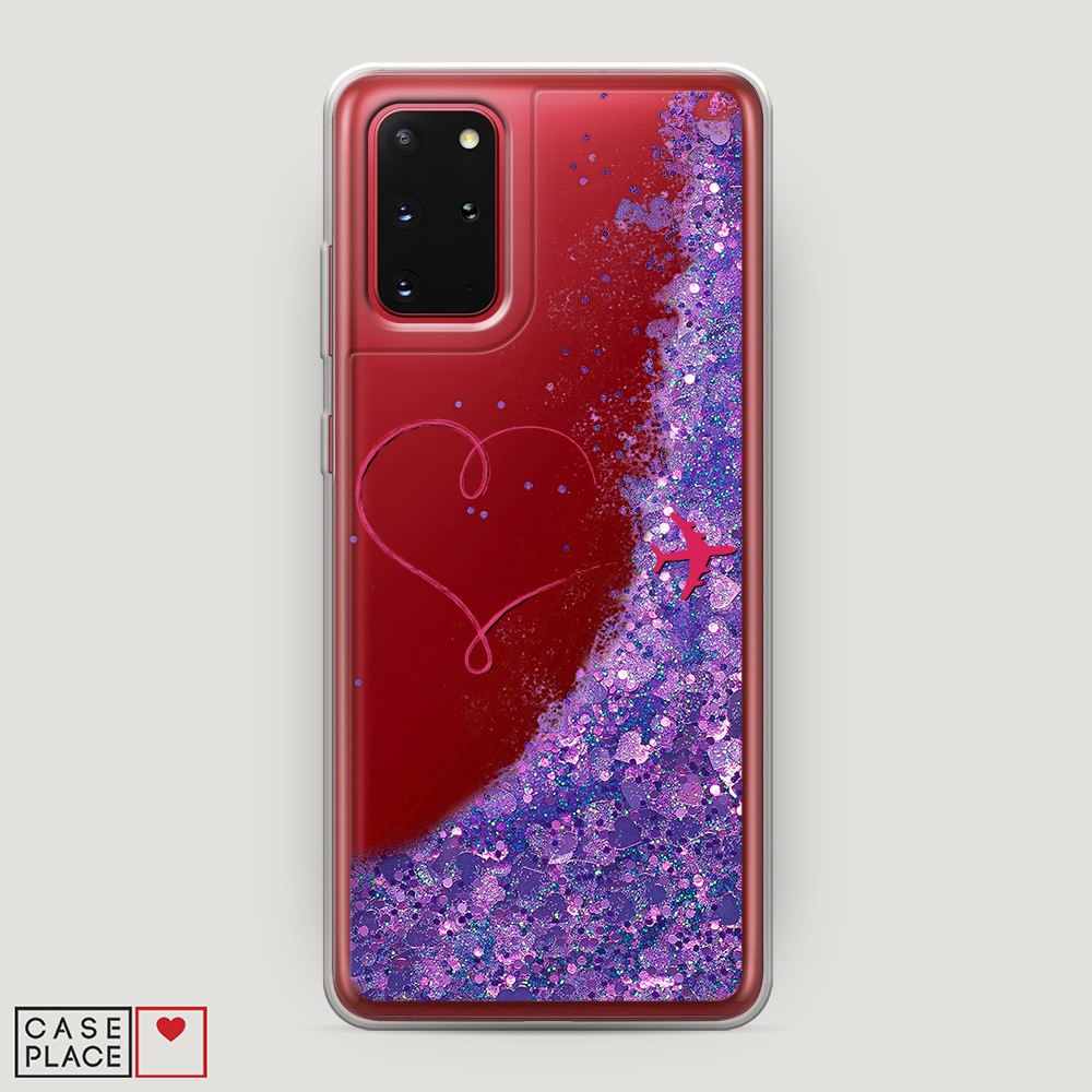 

Чехол Awog на Samsung Galaxy S20 Plus "Сердце и самолет", Разноцветный, 29392-1