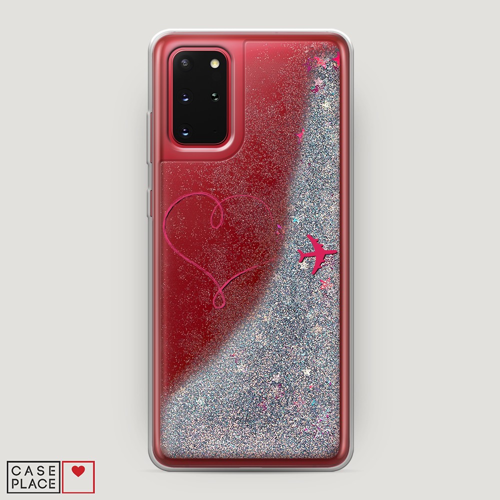 

Чехол Awog на Samsung Galaxy S20 Plus "Сердце и самолет", Разноцветный, 29391-1
