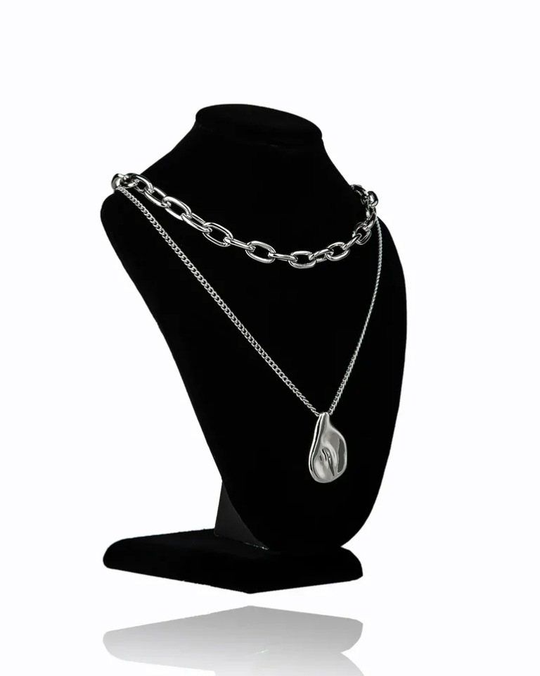 

Цепочка из бижутерного сплава 47 см Daroni Silver glow
