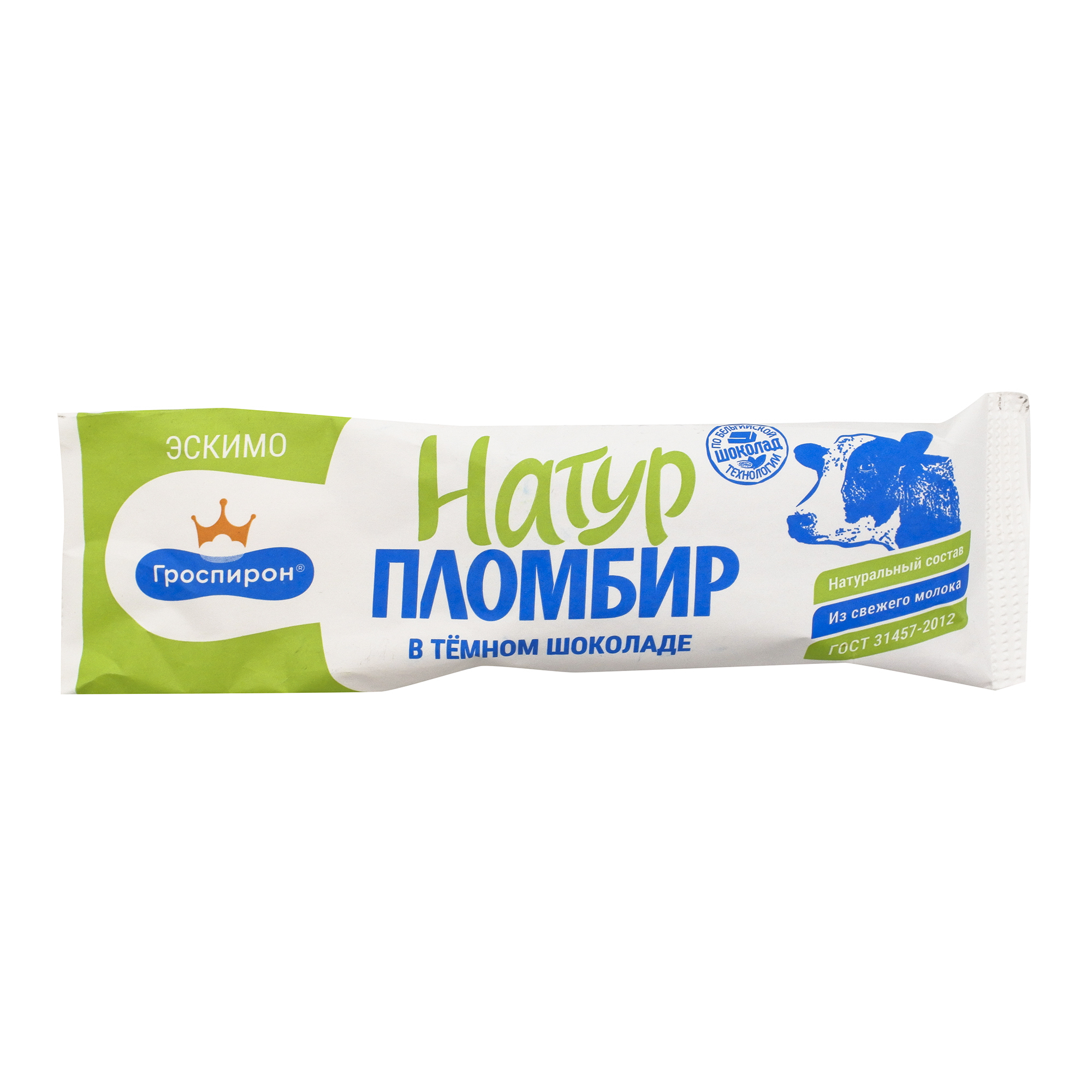 

Мороженое пломбир Гроспирон эскимо ванильный в темном шоколаде бзмж 80 г