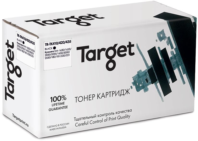

Картридж для лазерного принтера Target TK410/420/435, Black, совместимый, Черный, TR-TK410/420/435