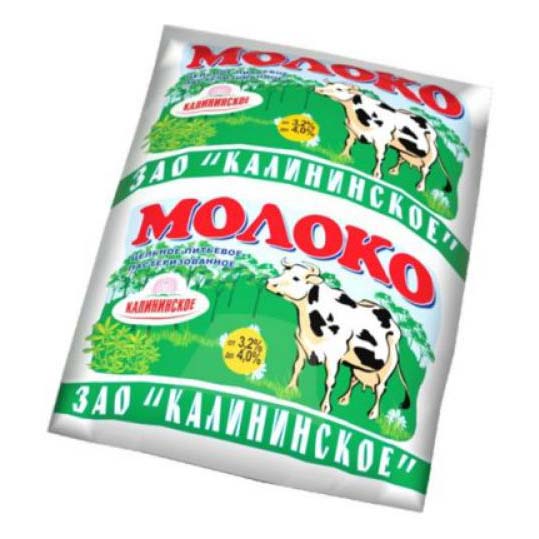 

Молоко 3,2 - 4,0% стерилизованное 950 мл Калининское цельное бзмж