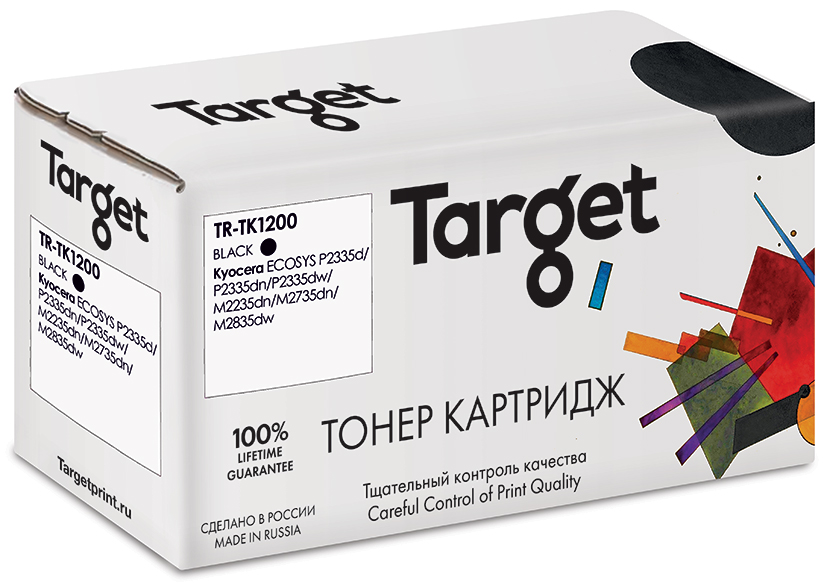 Картридж для лазерного принтера Target TK1200, черный, совместимый