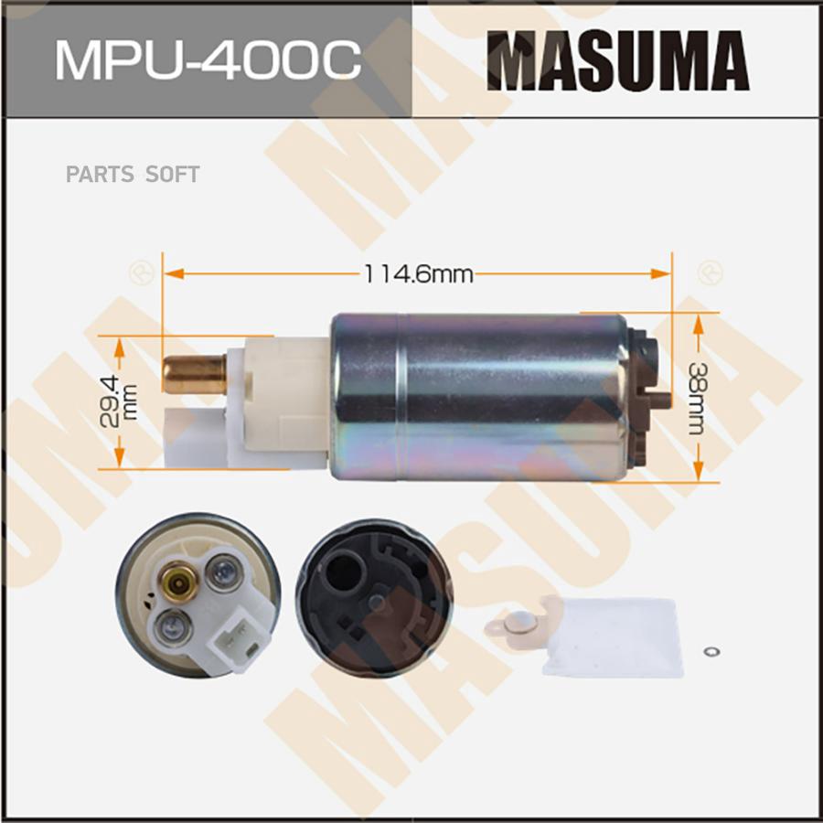 

Бензонасос MASUMA, MAZDA 2, DEMIO / DE#, сетка MPU-040, графитовый коллектор