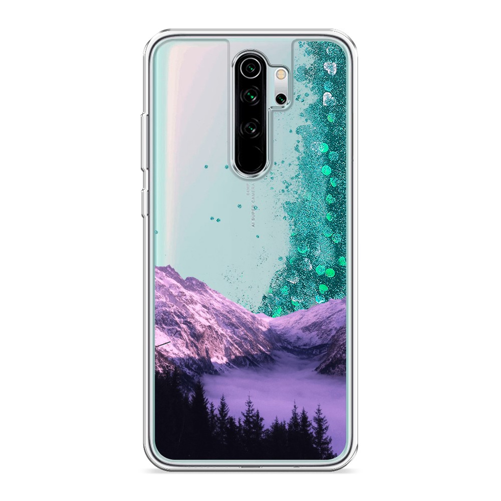 

Жидкий чехол с блестками "Горный туман" на Xiaomi Redmi Note 8 Pro, 36695-1