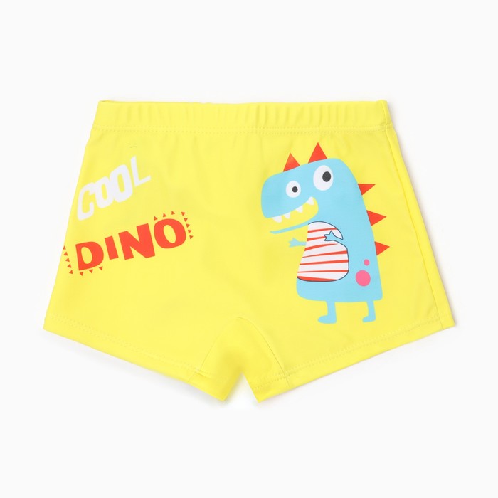 Шорты плавательные детские MINAKU Cool Dino, желтый, 146