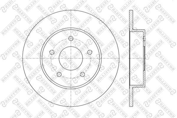 

Тормозной диск Stellox 6020-2257-SX