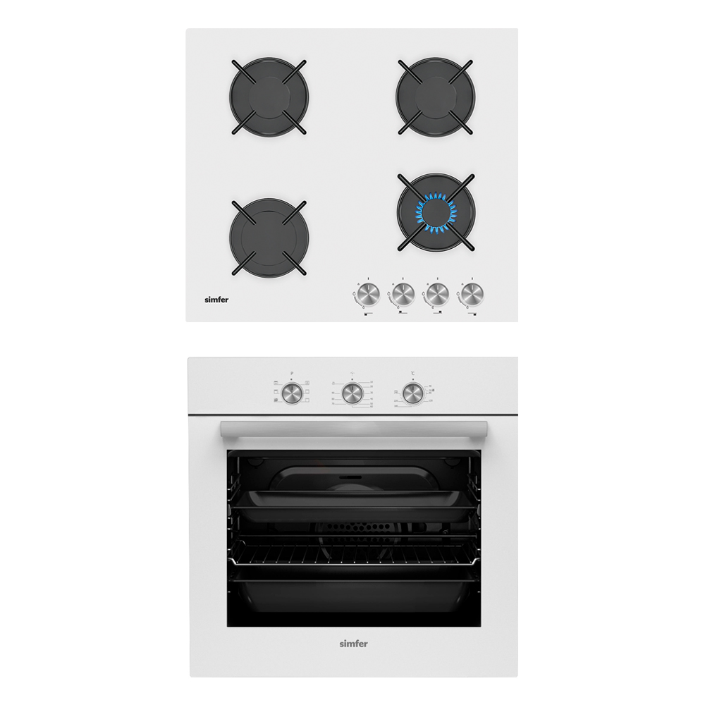 фото Комплект встраиваемой бытовой техники s65w570 (варочная панель и духовой шкаф) simfer