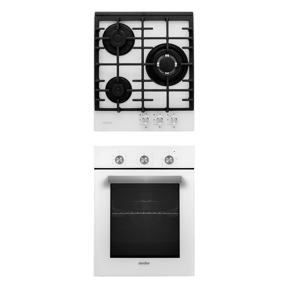 фото Комплект встраиваемой бытовой техники s48w516 (варочная панель и духовой шкаф) simfer