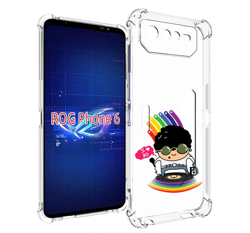 

Чехол MyPads Я люблю 80-е для Asus ROG Phone 6, Прозрачный, Tocco