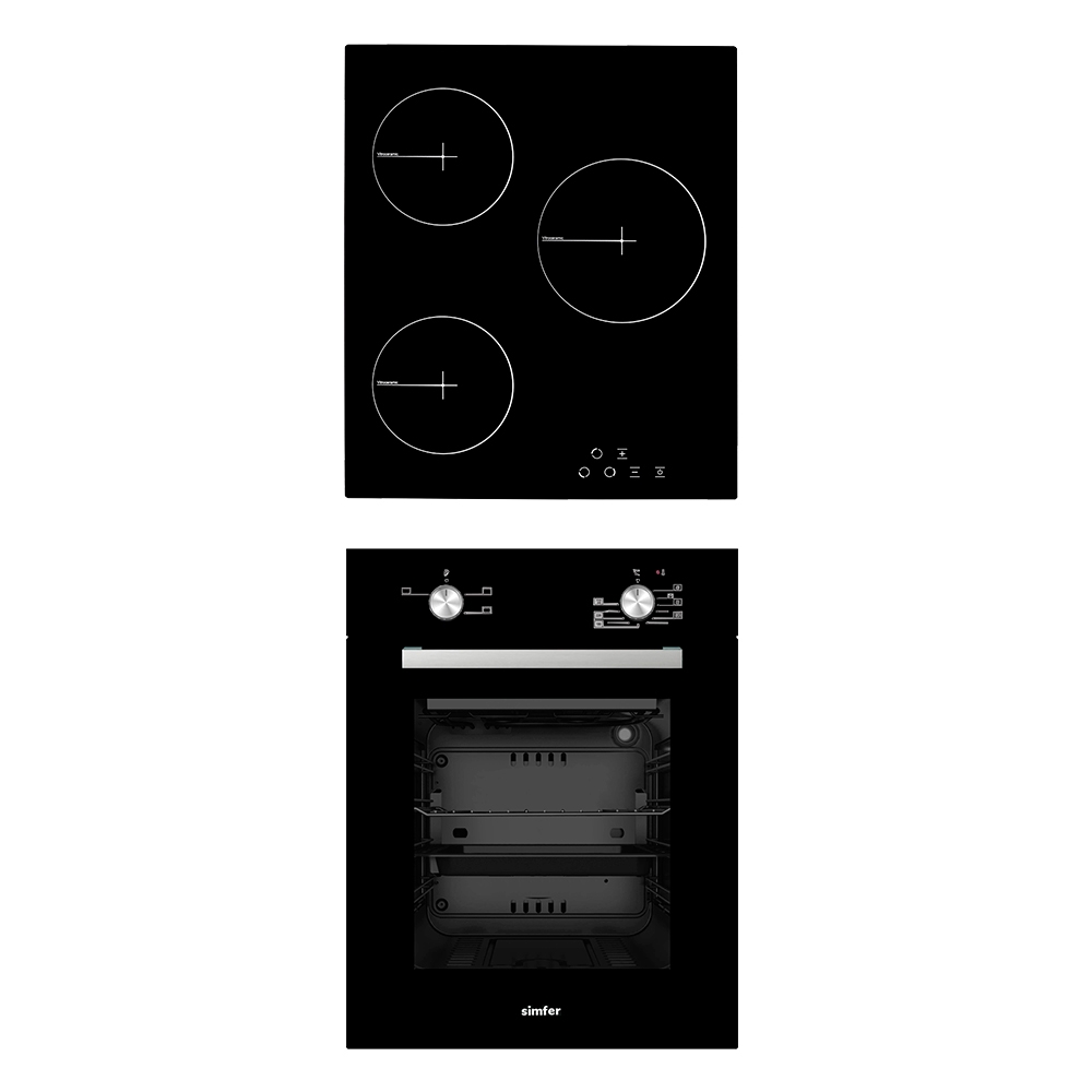 фото Комплект встраиваемой бытовой техники simfer s44b000, варочная панель и духовой шкаф