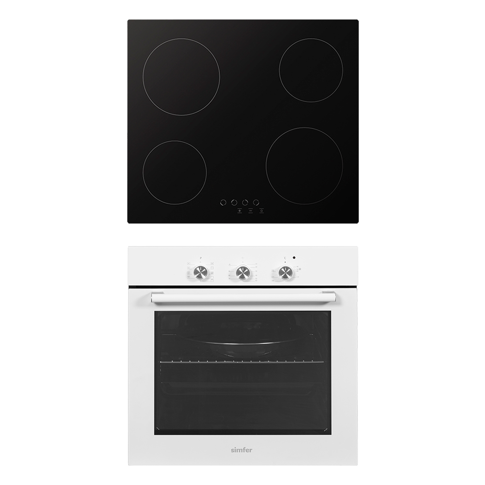 фото Комплект встраиваемой бытовой техники simfer s69w000, варочная панель и духовой шкаф