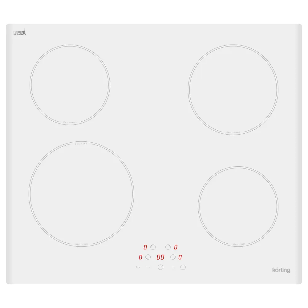 

Встраиваемая варочная панель индукционная Korting HI 64013 BW белый, HI 64013 BW