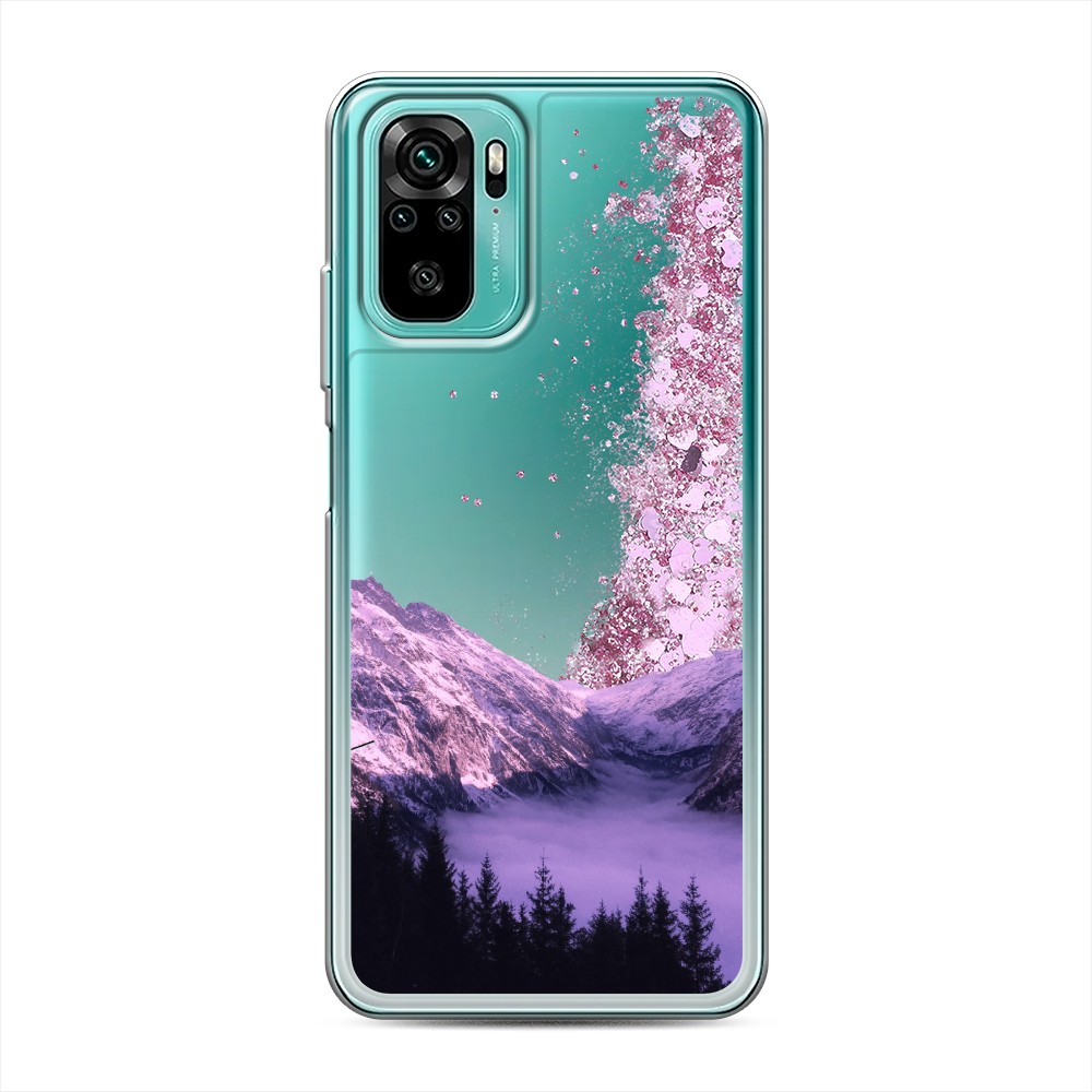 

Жидкий чехол с блестками "Горный туман" на Xiaomi Redmi Note 10S