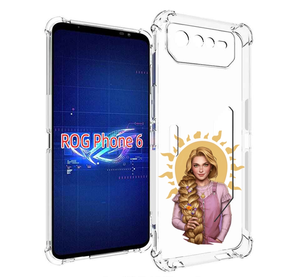 

Чехол MyPads девушка-с-большой-косой для Asus ROG Phone 6, Прозрачный, Tocco