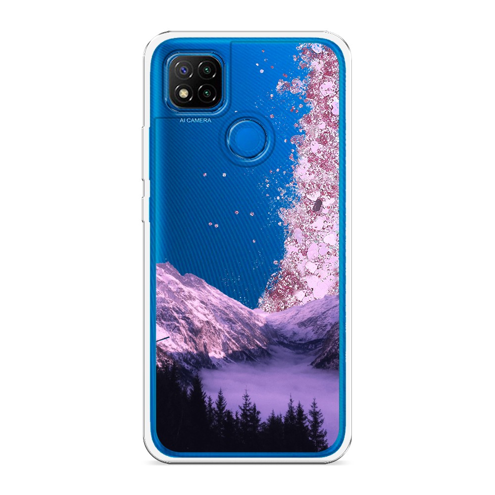

Жидкий чехол с блестками "Горный туман" на Xiaomi Redmi 9C