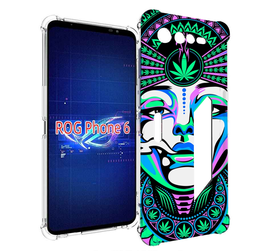 

Чехол MyPads девушка-любит-траву-абстракция для Asus ROG Phone 6, Прозрачный, Tocco