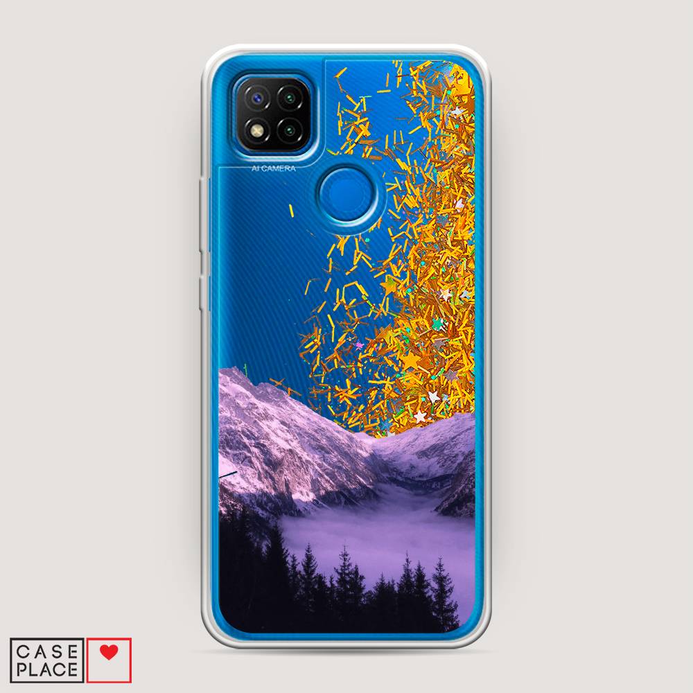 

Жидкий чехол с блестками "Горный туман" на Xiaomi Redmi 9C, 39090-1