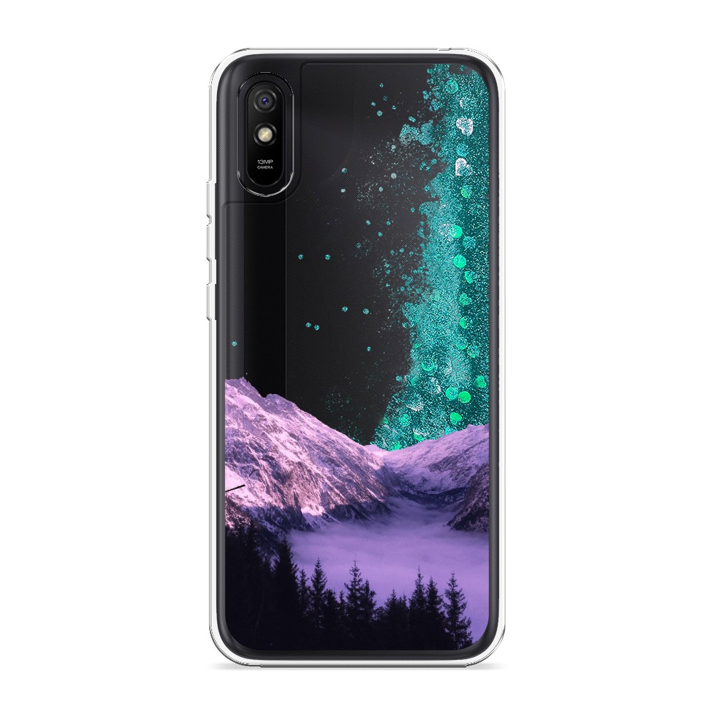 

Жидкий чехол с блестками "Горный туман" на Xiaomi Redmi 9A