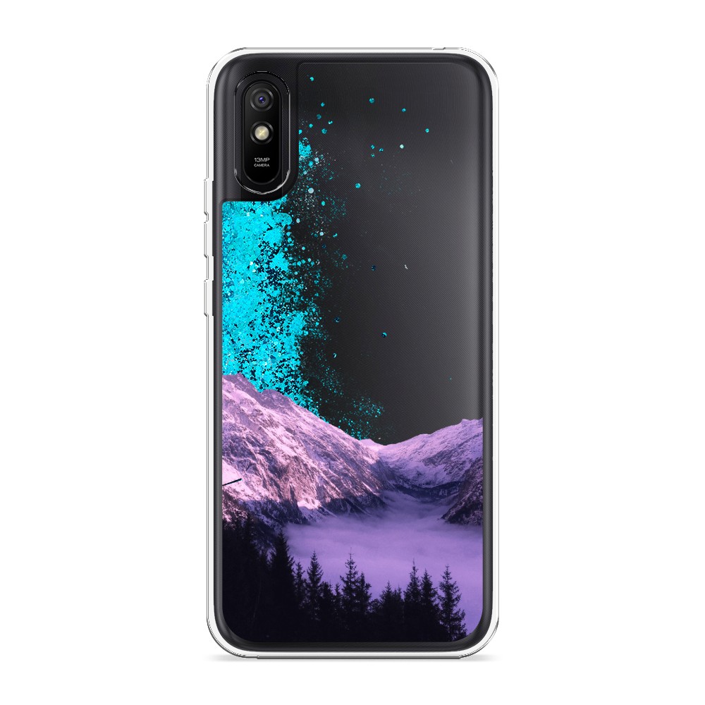

Жидкий чехол с блестками "Горный туман" на Xiaomi Redmi 9A, 38993-1