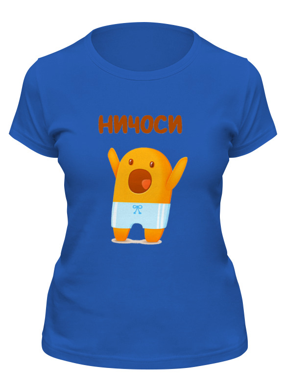 

Футболка женская Printio Ничоси синяя 2XL, Синий, Ничоси