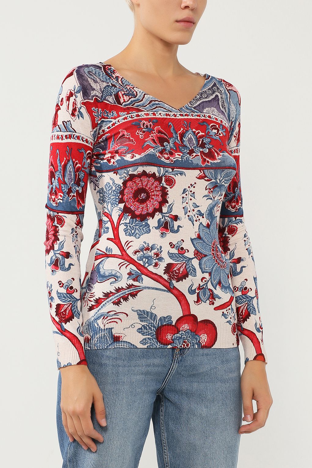 

Пуловер женский Desigual 20WWJF71 разноцветный M, 20WWJF71