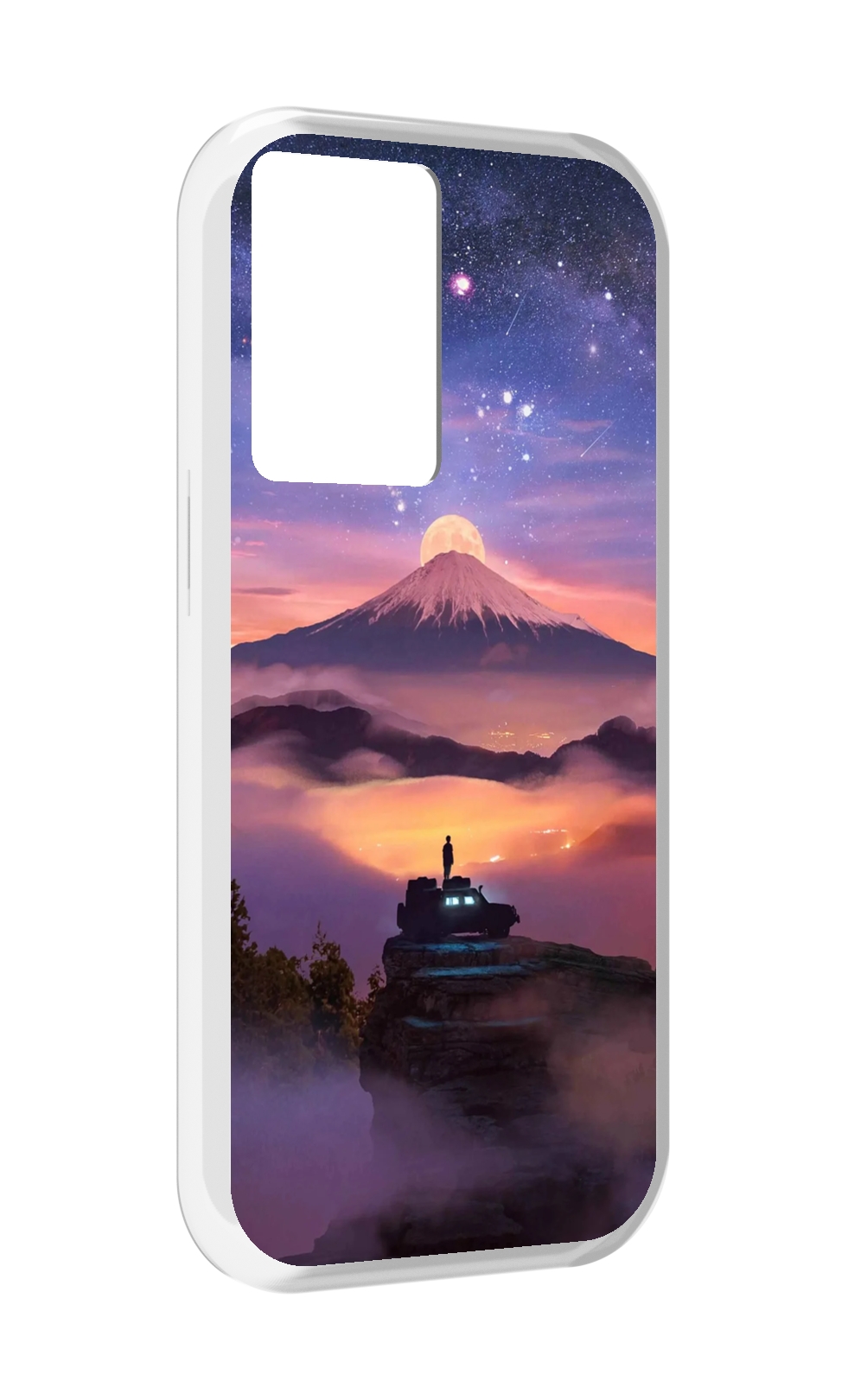 

Чехол MyPads ночь-в-горах для OnePlus Nord N20 SE, Прозрачный, Tocco